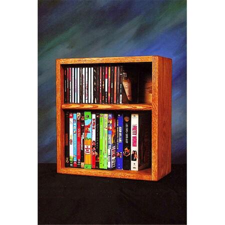 WOOD SHED Solid Oak desktop or shelf for CDs and DVDs- VHS Tapes 211-1 W